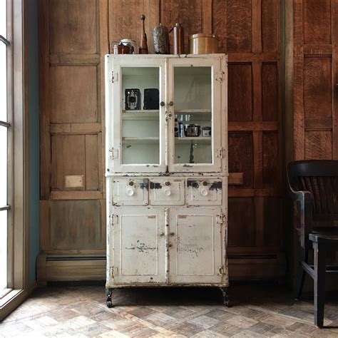 vintage medical cabinet